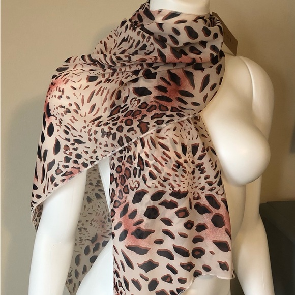 Scarf Wrap Sarong Leopard Print Bathing Suit Bikini Cover Up Summer Essential - Picture 1 of 6